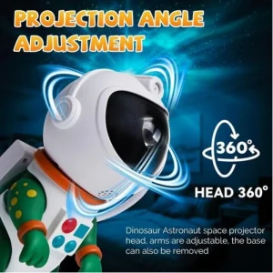 چراغ خواب پروژکتوری کهکشانی گرین لاین Green Lion Astronaut Night Light Projector در زوپیا