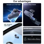 دوربین ثبت وقایع یسیدو KM22 1080P Dual Car Dash camera - تصویر 3