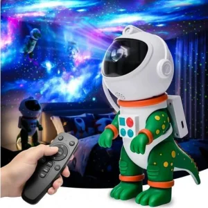 چراغ خواب پروژکتوری کهکشانی گرین لاین Green Lion Astronaut Night Light Projector در زوپیا